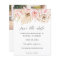 Budget Bohemain Pink Floral Save the Date Photo