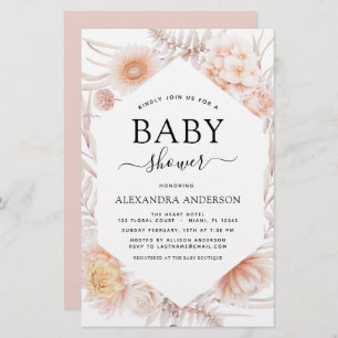 Budget Boho Chic Dusty Pink Desert Baby Shower