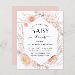 Budget Boho Chic Dusty Pink Desert Baby Shower