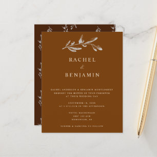 Budget Boho Chic Wedding Elegant Terracotta Copper