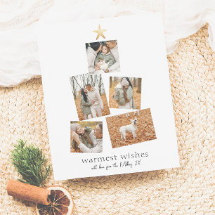 Budget Boho Christmas Tree 5 Photo Collage Holiday