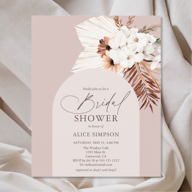 Budget Boho Dried Palm Leaves Bridal Shower (Creator Uploaded)