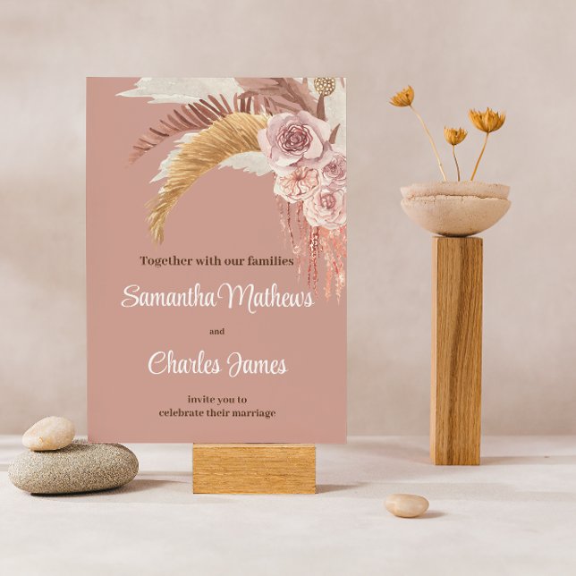 Budget Boho Floral Terracotta Photo Fall Wedding (Creator Uploaded)
