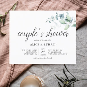 Budget Boho Greenery Eucalyptus Couples Shower