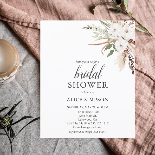 Budget Boho Greenery Pampa Grass Bridal Shower (Creator Uploaded)