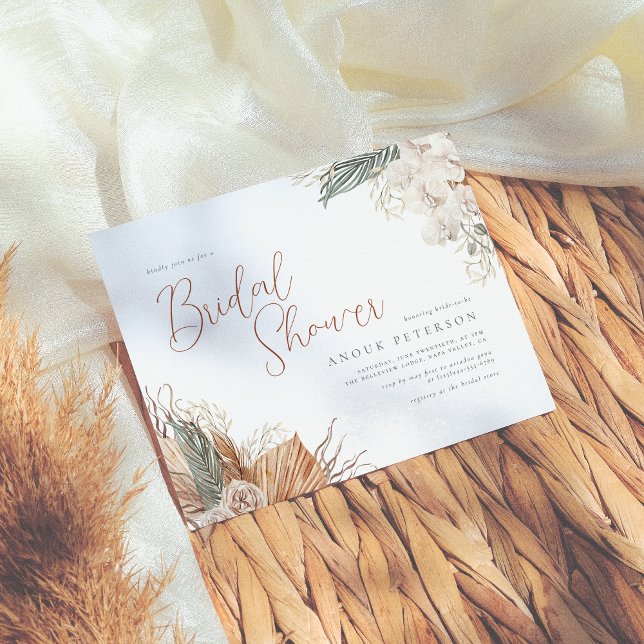 Budget Boho Orchid & Pampas Grass Bridal Shower (Creator Uploaded)