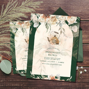 BUDGET Boho Pampas Grass TEA PARTY Bridal Lunch Flyer