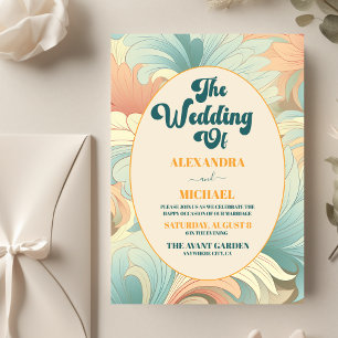 Budget Boho Retro Colourful Floral Wedding  Flyer