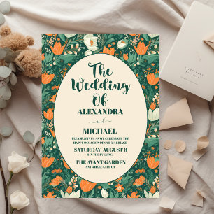 Budget Boho Retro Floral Wedding  Flyer