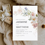 Budget Boho Wildflower Wedding Invitation<br><div class="desc">Looking for a stunning invitation to set the tone for your upcoming wildflower-themed wedding? Our watercolor wildflower wedding invitation is the perfect choice! With its beautiful watercolor design of delicate wildflowers in soft, romantic hues, this invitation is sure to impress your guests. Crafted from high-quality materials and professionally printed, our...</div>