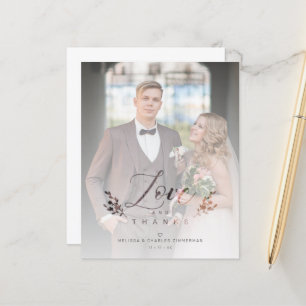 Budget Botanical Elegant Love & Thanks Wedding Pic