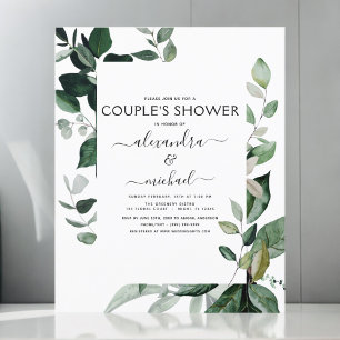 Budget Botanical Greenery Foliage Couple's Shower