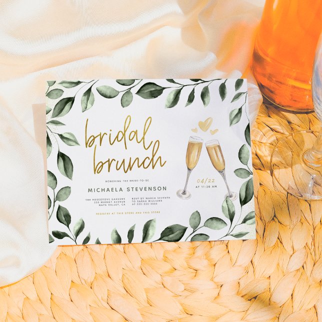 Budget Bridal Brunch Champagne & Eucalyptus (Creator Uploaded)