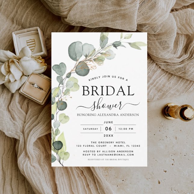 Budget Bridal Shower Botanical Eucalyptus Boho (Creator Uploaded)