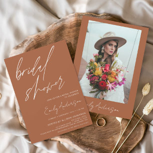 Budget Bridal Shower Burnt Orange Terracotta