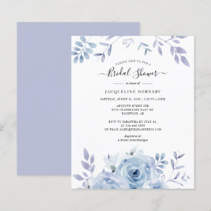 Budget Bridal Shower Floral Watercolor Flowers