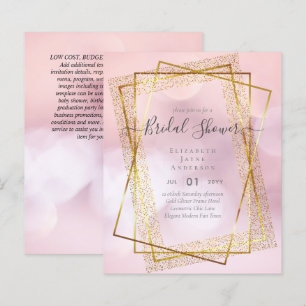 BUDGET BRIDAL SHOWER Glamour Gold Glitter look chi