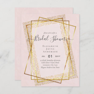 BUDGET BRIDAL SHOWER Glamour Gold Glitter look chi