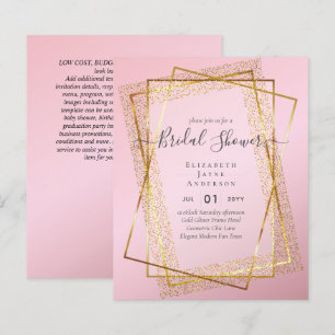 BUDGET BRIDAL SHOWER Glamour Gold Glitter look chi