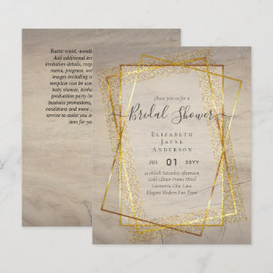 BUDGET BRIDAL SHOWER Glamour Gold Glitter look chi