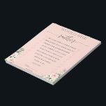 Budget Bridal Shower Would She Rather Game Notepad<br><div class="desc">Looking for an economical and very budget friendly option for your bridal shower games? Well we are here to help! This 40 page notepad is a great way to save money while making sure everyone has a blast at your bridal shower. Easily tear-off the sheets and hand out to each...</div>