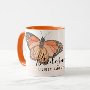 BUDGET Bridesmaid Bridal Party Gifts BUTTERFLIES Mug