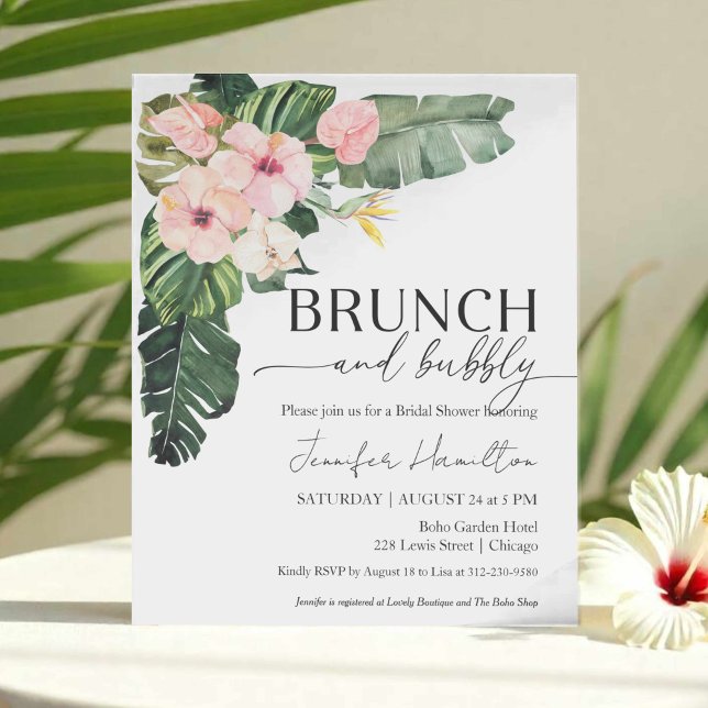 Budget Brunch and Bubbly Bridal Shower Invitation (Creator Uploaded)