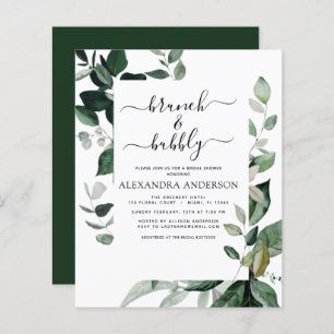 Budget Brunch & Bubbly Bridal Shower Greenery