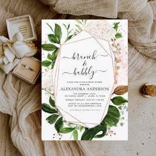 Budget Brunch & Bubbly Bridal Shower Greenery Flyer