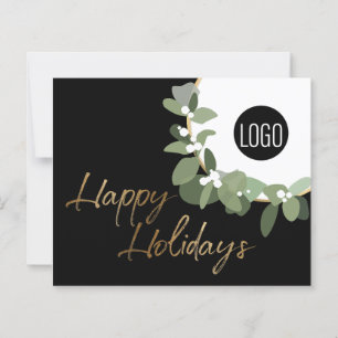 Budget Bulk Modern Wreath with Your Logo Happy