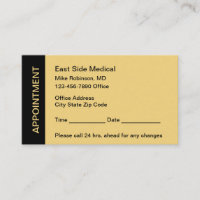 Budget Bulk Office Appointment Reminder Cards