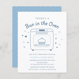 Budget Bun In The Oven Blue Baby Boy Baby Shower