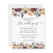 Budget Burgundy Floral Wedding Invitation
