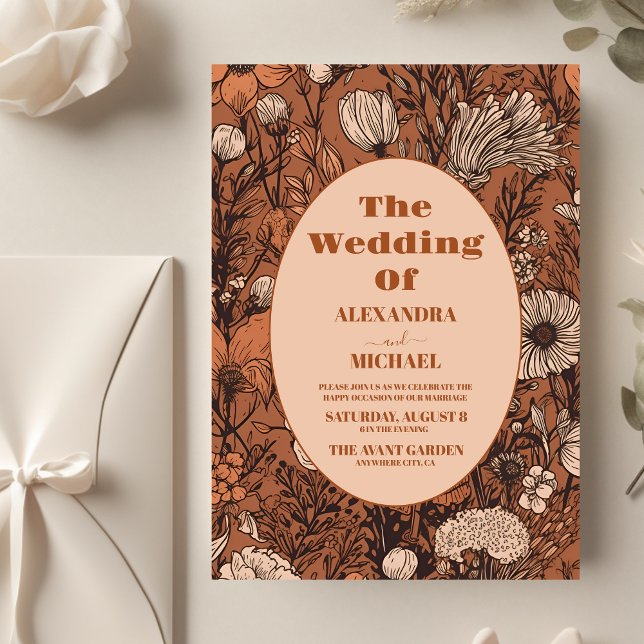 Budget Burnt Orange Wildflowers Wedding (Creator Uploaded)