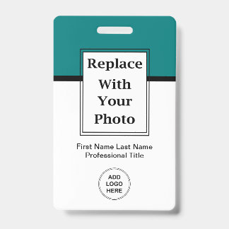 Budget Business Employee Photo Badges And Barcode ID Badge