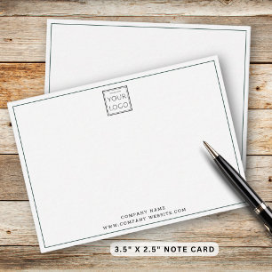 Budget Business Logo Company Name Forest Green Card