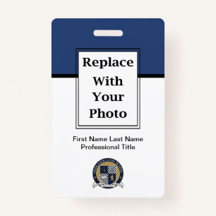 Budget Business Logo Employee Badges And Barcode ID Badge