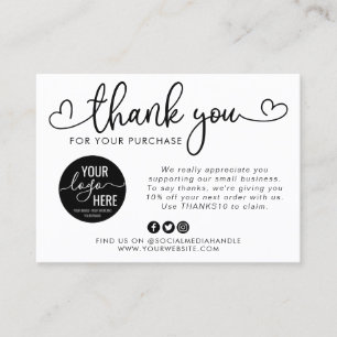 Budget Business Logo Social Media Heart Script Business Card