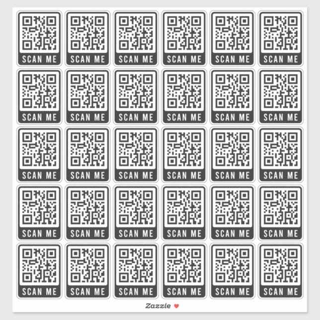 Budget Business Scan Me QR Code Modern Simple (Sheet)