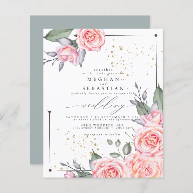 Budget But Beautiful Rustic Cottage Roses  (Front/Back)