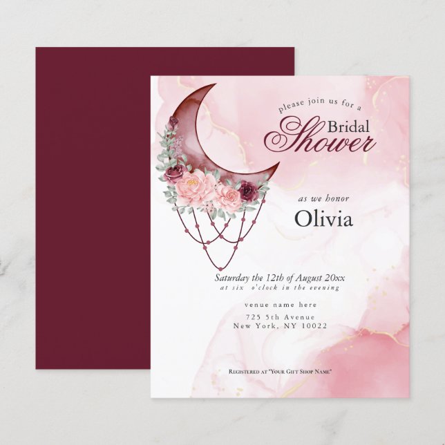 Budget But Beautiful Rustic Crescent Moon Mandala (Front/Back)