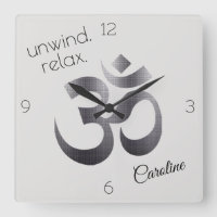 Budget Buy, Metal Textured Black Om Symbol 10.75"