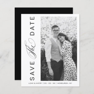 Budget BW Wedding Photo Wimshical Script 