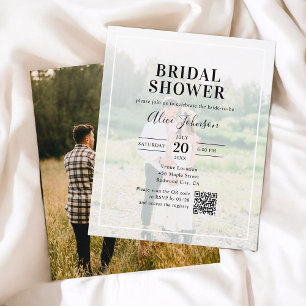 Budget Calligraphy QR Code Bridal Shower