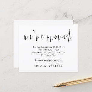 Budget Calligraphy We Have Moved New Address