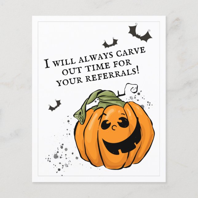 BUDGET Carve out Time Referral Halloween (Front)