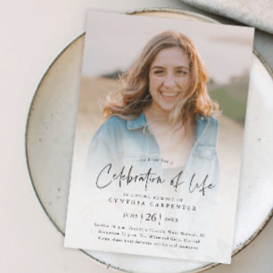 Budget Celebration of Life Memorial Invitation