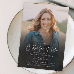 Budget Celebration of Life Memorial Invitation