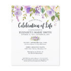 Budget Celebration of Life Purple Floral Funeral