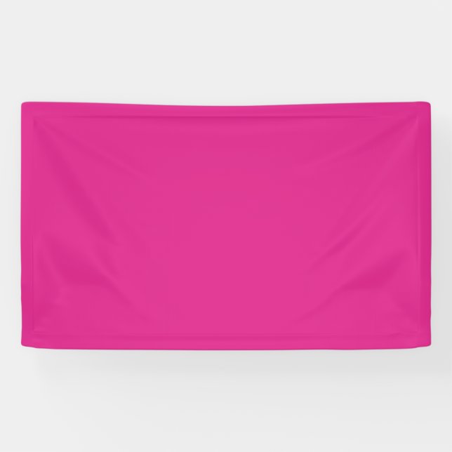 BUDGET CERISE PINK Modern Core Wedding Banner (Horizontal)